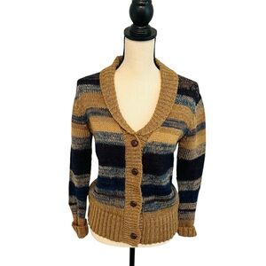 VTG ROI 3 Shawl Collar Button Front Acrylic Sweater M